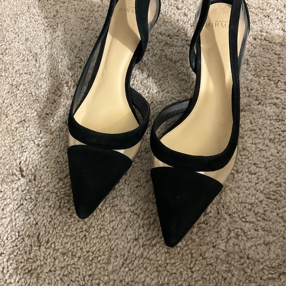 ALEXANDRE BIRMAN Wavee Two-tone Pvc And Suede Pumps In Black - Picture 4 of 8